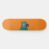Beer en bloemen persoonlijk skateboard (Horizontaal)