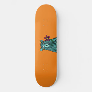 Beer en bloemen persoonlijk skateboard