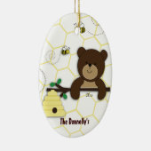 Beer- en braadbijen - kerstversiering op maat keramisch ornament (Rechts)