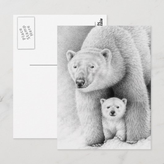 Beer en Briefkaart kauwen (Voorkant / Achterkant)