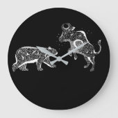 Beer en bulkwas grote klok (Voorkant)