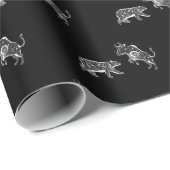 Beer en Bull Cadeaupapier (Rol Hoek)