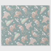 Beer en Bunny Cadeaupapier (Vlak)