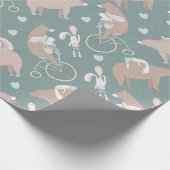 Beer en Bunny Cadeaupapier (Hoek)