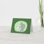 Beer- en Bunny Dancing Cute-Jubileum Kaart (Voorkant)