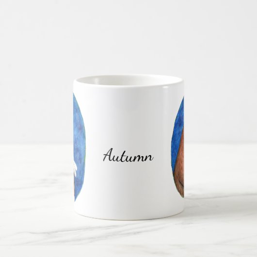 Beer en Bunny Hugging Jubileum Aangepaste naam Koffiemok (Center)