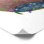 Beer en bunny in de bosbouw die elkaar zoeken MiKa Poster (Hoek)