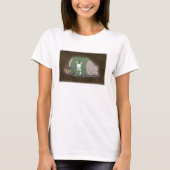 Beer en Bunny Knitting Lover Schattige Woodland An T-shirt (Voorkant)