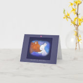 Beer en Bunny Love Jubileum Je bent constant Kaart (Gele Bloem)