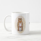 Beer en Bunny Samen Happy Couple Custom Name Koffiemok (Links)