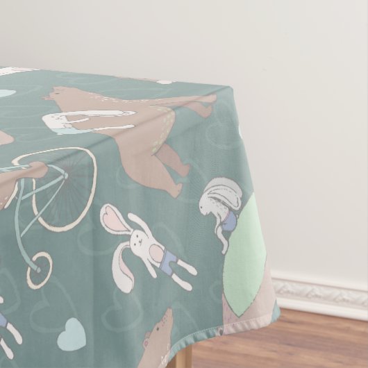 Beer en Bunny Tafelkleed (Voorbeeld)