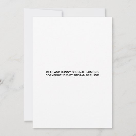 BEER EN BUNNY VAN TRISTAN BERLUND AANKONDIGING (Achterkant)