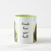 Beer en Bunny - Vrienden hebben je rug! Mok (Midden)