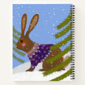 Beer en Bunny Winter Sketch Journal Notitieboek (Achterkant)