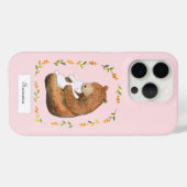Beer en Bunny Zoete Bos Aangepaste Naam Case-Mate iPhone Case (Achterkant (horizontaal))