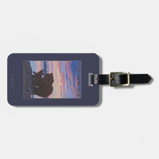 Beer en Cub - Anchorage, Alaska Bagagelabel (Voorkant horizontaal)