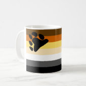 Beer- en Cub Community LGBT Gay Pride Flag Koffiemok (Voorkant links)