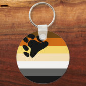 Beer- en Cub Community LGBT Gay Pride Flag Sleutelhanger (Voorkant)