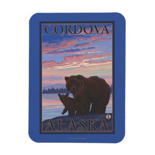 Beer en Cub - Cordova, Alaska Magneet