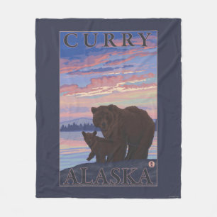 Beer en Cub - Curry, Alaska Fleece Deken