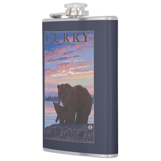 Beer en Cub - Curry, Alaska Heupfles (Links)