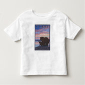 Beer en Cub - Curry, Alaska Kinder Shirts (Voorkant)