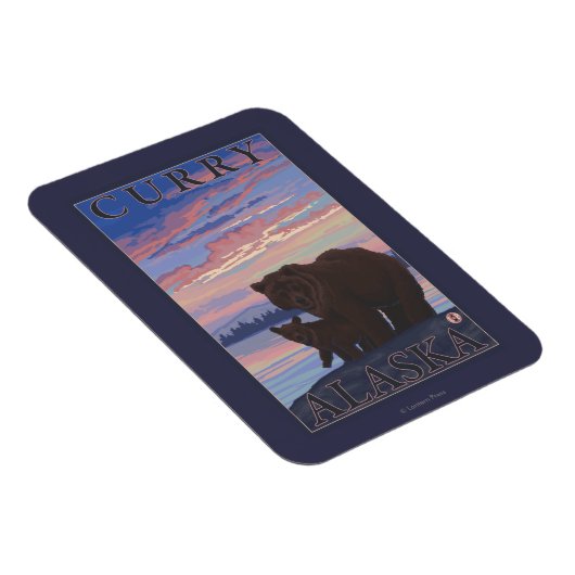 Beer en Cub - Curry, Alaska Magneet (Rechterzijde)