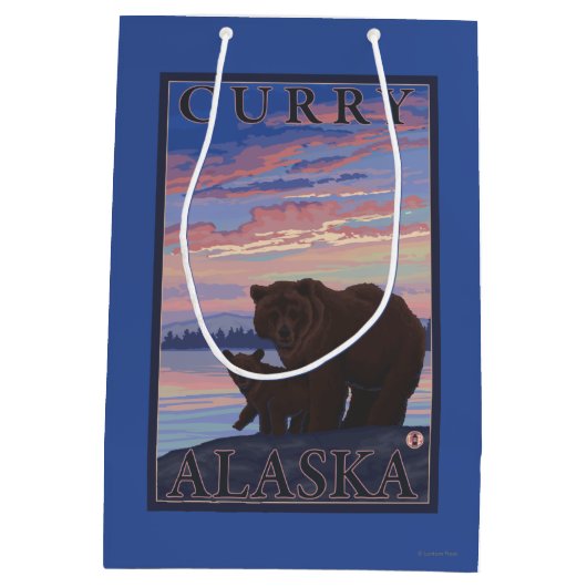 Beer en Cub - Curry, Alaska Medium Cadeauzakje (Achterkant)