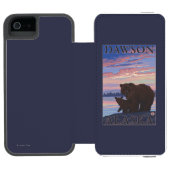 Beer en Cub - Dawson, Alaska Incipio iPhone Portemonnee Hoesje (Agenda Open)