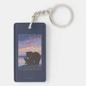 Beer en Cub - Dawson, Alaska Sleutelhanger (achterkant)