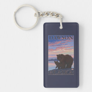 Beer en Cub - Dawson, Alaska Sleutelhanger