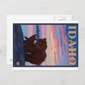 Beer en Cub - Idaho Briefkaart (Voorkant / Achterkant)