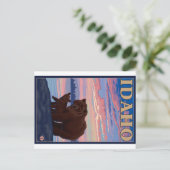 Beer en Cub - Idaho Briefkaart (Staand voorkant)