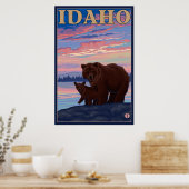 Beer en Cub - Idaho Poster (Keuken)