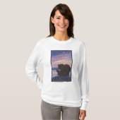 Beer en Cub - Juneau, Alaska T-shirt (Voorkant volledig)