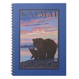 Beer en Cub - Katmai, Alaska Notitieboek