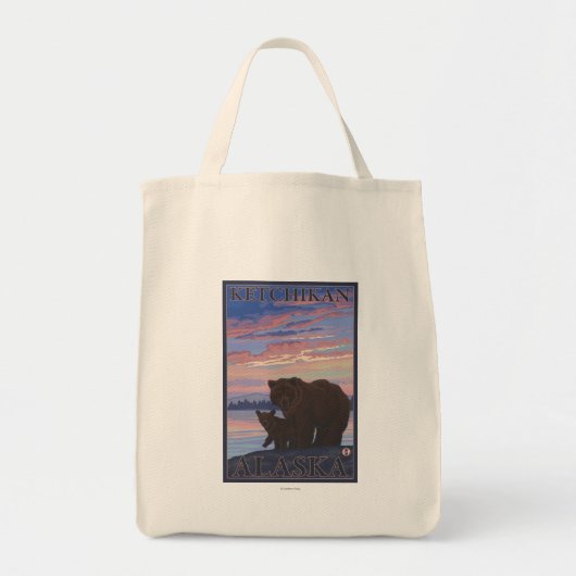 Beer en Cub - Ketchikan, Alaska Tote Bag (Voorkant)
