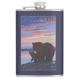 Beer en Cub - Latouche, Alaska Heupfles