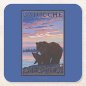 Beer en Cub - Latouche, Alaska Kartonnen Onderzetters (Voorkant)