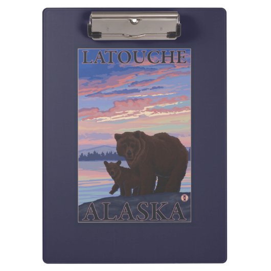 Beer en Cub - Latouche, Alaska Klembord (Voorkant)