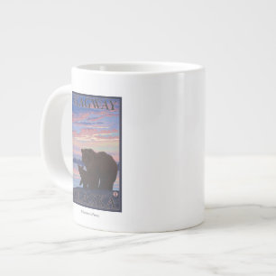 Beer en Cub - Skagway, Alaska Grote Koffiekop