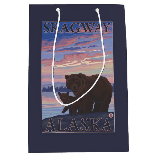 Beer en Cub - Skagway, Alaska Medium Cadeauzakje (Voorkant)