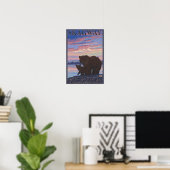 Beer en Cub - Skagway, Alaska Poster (Thuiskantoor)