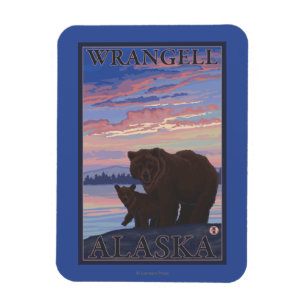 Beer en Cub - Wrangell, Alaska Magneet