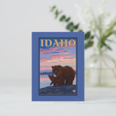 Beer- en CubIdahoVintage-reisposter Briefkaart (Staand voorkant)