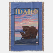 Beer- en CubIdahoVintage-reisposter Deken (Voorkant Verticaal)