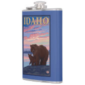 Beer- en CubIdahoVintage-reisposter Heupfles (Links)