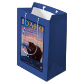 Beer- en CubIdahoVintage-reisposter Medium Cadeauzakje (Achterkant Gekanteld)