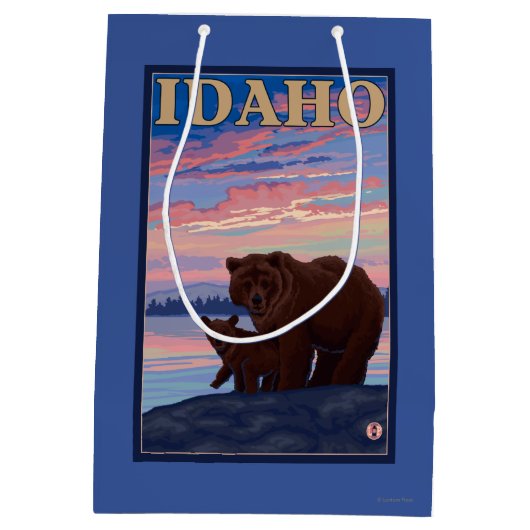 Beer- en CubIdahoVintage-reisposter Medium Cadeauzakje (Achterkant)