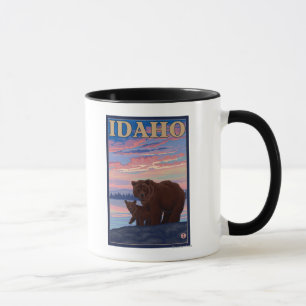 Beer- en CubIdahoVintage-reisposter Mok